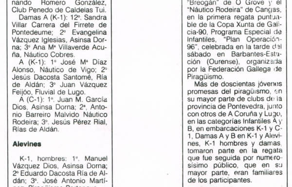 Prensa Asinsa Dorna ganó en Barbantes Estación